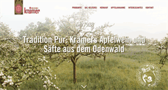 Desktop Screenshot of kelterei-kraemer.de